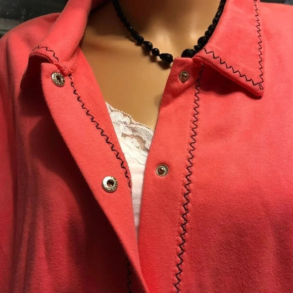 Onque Women Casual Cozy Shacket Cardigan Plus Size 2X Pockets - Picture 11 of 11